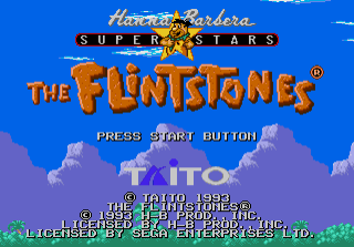 The Flintstones - SMD - Sega Mega Drive - Titles