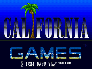 California Games - SMD - Sega Mega Drive - Titles