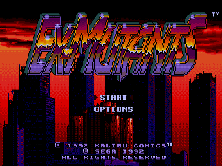 Ex-Mutants - SMD - Sega Mega Drive - Titles