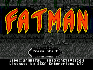 Fat Man - SMD - Sega Mega Drive - Titles