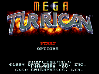 Mega Turrican - SMD - Sega Mega Drive - Titles