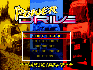 Power Drive - SMD - Sega Mega Drive - Titles