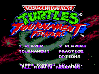 Teenage Mutant Hero Turtles: Tournament Fighters - SMD - Sega Mega Drive - Titles