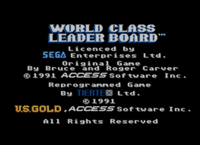 World Class Leaderboard Golf - SMS - Sega Master System - Titles