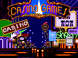 Casino Games - SMS - Sega Master System - Titles