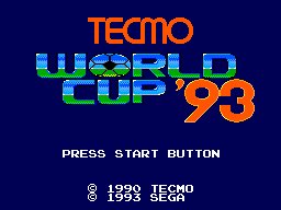 Tecmo World Cup '93 - SMS - Sega Master System - Titles