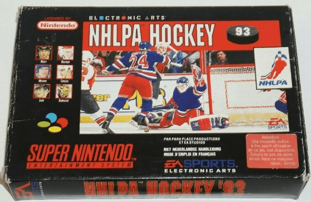 NHLPA Hockey 93 - SNES - Nintendo Super Nintendo Entertainment System