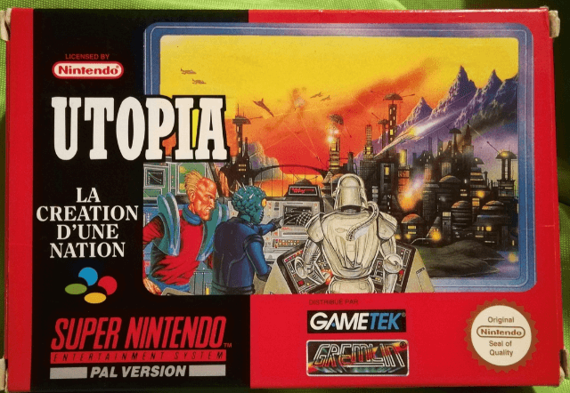 Utopia - SNES - Nintendo Super Nintendo Entertainment System - Packshots