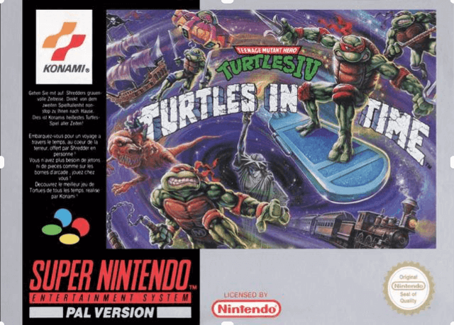 Teenage Mutant Hero Turtles IV: Turtles in Time - SNES - Nintendo Super Nintendo Entertainment System