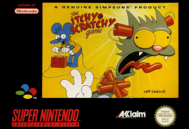 The Itchy & Scratchy Game - SNES - Nintendo Super Nintendo Entertainment System
