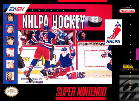 NHLPA Hockey 93 - SNES - Nintendo Super Nintendo Entertainment System