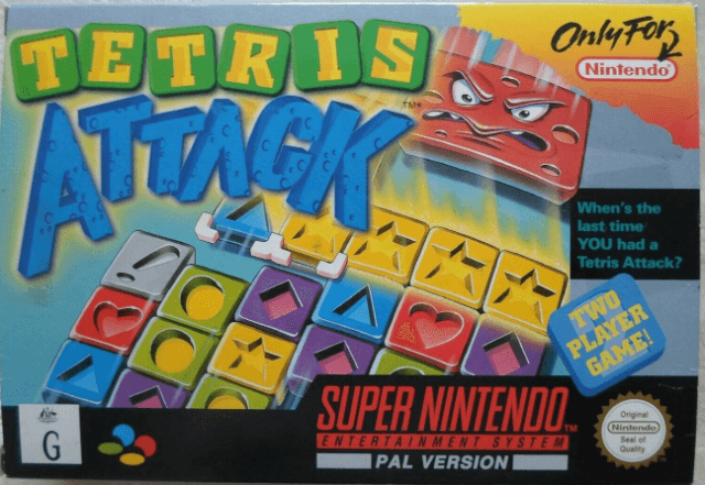 Tetris Attack - SNES - Nintendo Super Nintendo Entertainment System