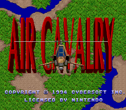 Air Cavalry - SNES - Nintendo Super Nintendo Entertainment System - Titles