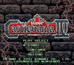 Super Castlevania IV - SNES - Nintendo Super Nintendo Entertainment System - Titles