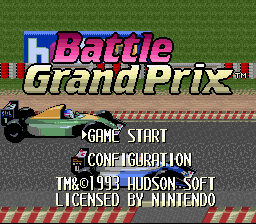 Battle Grand Prix - SNES - Nintendo Super Nintendo Entertainment System - Titles