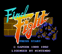 Final Fight - SNES - Nintendo Super Nintendo Entertainment System - Titles