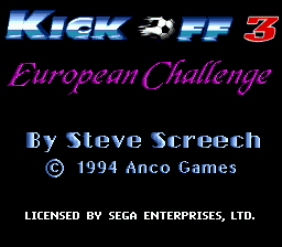 Kick Off 3: European Challenge - SNES - Nintendo Super Nintendo Entertainment System - Titles