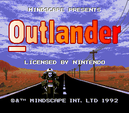 Outlander - SNES - Nintendo Super Nintendo Entertainment System - Titles
