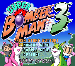 Super Bomberman 3 - SNES - Nintendo Super Nintendo Entertainment System - Titles