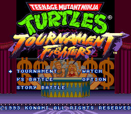 Teenage Mutant Ninja Turtles: Tournament Fighters - SNES - Nintendo Super Nintendo Entertainment System - Titles