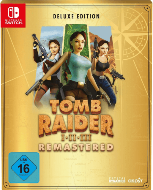 Tomb Raider I II III Remastered Deluxe Edition - SWITCH - Nintendo Switch