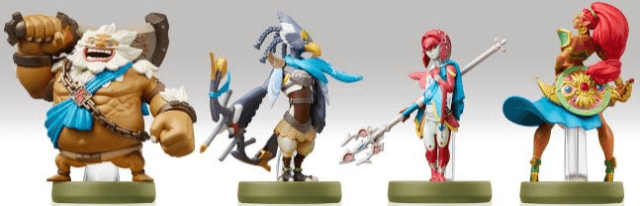 Amiibo Recken (Urbosa, Revali, Mipha, Daruk) - SWITCH - Nintendo Switch - Titles