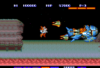 Side Arms - TG16 - NEC Turbo Grafx TurboChip - Ingames