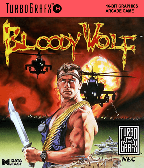 Bloody Wolf - TG16 - NEC Turbo Grafx TurboChip