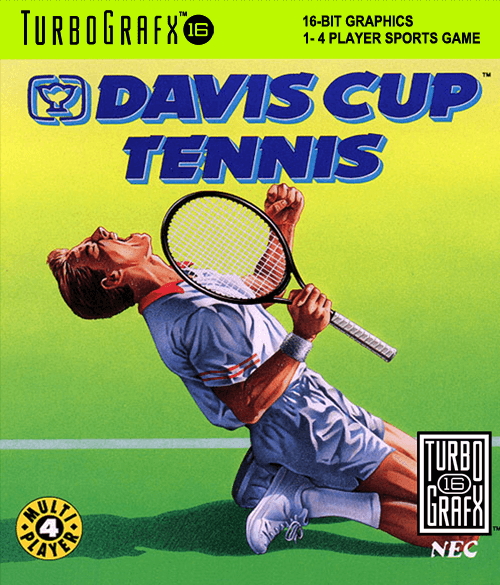 Davis Cup Tennis - TG16 - NEC Turbo Grafx TurboChip - Packshots