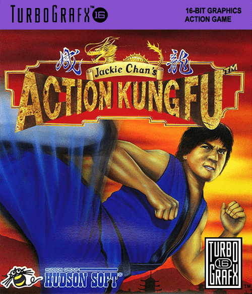 Jackie Chan's Action Kung Fu - TG16 - NEC Turbo Grafx TurboChip