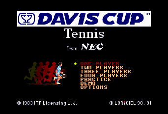 Davis Cup Tennis - TG16 - NEC Turbo Grafx TurboChip - Titles