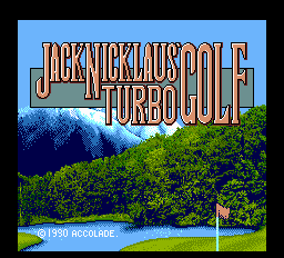 Jack Nicklaus: Turbo Golf - TG16 - NEC Turbo Grafx TurboChip - Titles