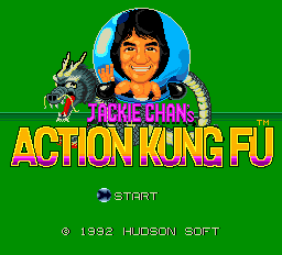 Jackie Chan's Action Kung Fu - TG16 - NEC Turbo Grafx TurboChip - Titles