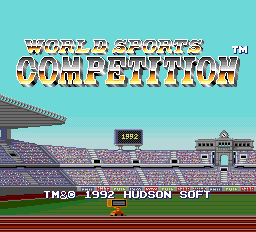 World Sports Competition - TG16 - NEC Turbo Grafx TurboChip - Titles