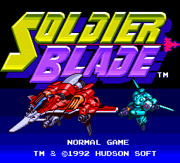Soldier Blade - TG16 - NEC Turbo Grafx TurboChip - Titles