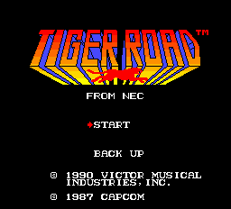 Tiger Road - TG16 - NEC Turbo Grafx TurboChip - Titles