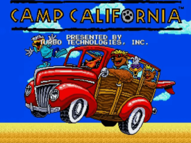 Camp California - TGSCD - NEC Turbo Grafx Super CD-ROM² - Titles