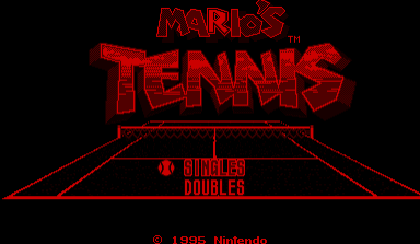 Mario's Tennis - VIRTUALBOY - Nintendo Virtual Boy - Titles