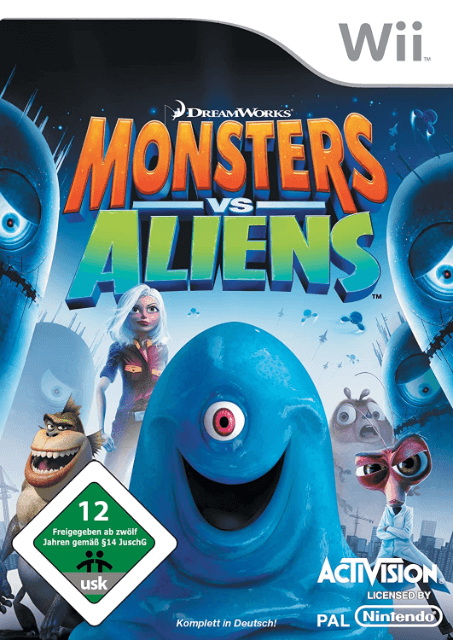 Monsters vs. Aliens - WII - Nintendo Wii - Packshots