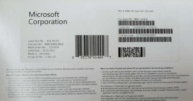 Windows 8 (64 Bit) - WINDOWS - PC (Windows)