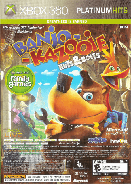 Banjo-Kazooie: Nuts & Bolts / Viva Pinata - XBOX360 - Microsoft Xbox 360