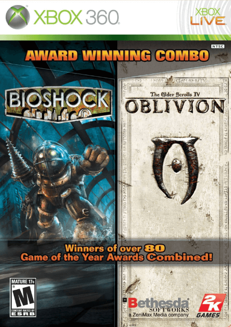 Bioshock & The Elder Scrolls IV: Oblivion - XBOX360 - Microsoft Xbox 360
