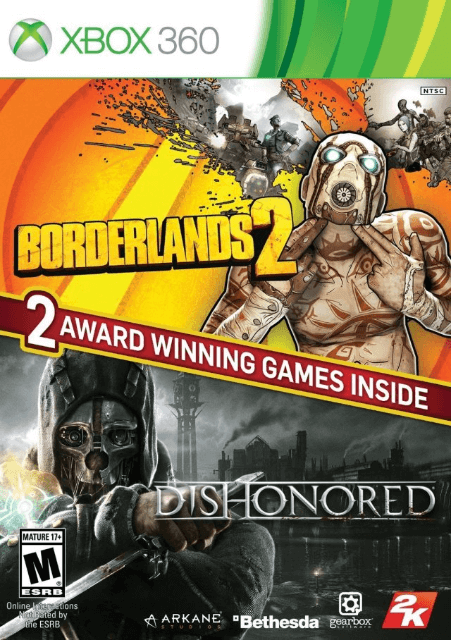 Borderlands 2 / Dishonored - XBOX360 - Microsoft Xbox 360
