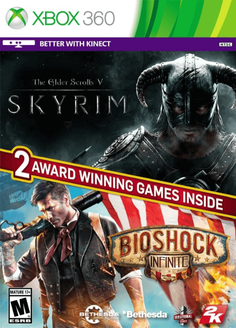 The Elder Scrolls V: Skyrim / BioShock Infinite - XBOX360 - Microsoft Xbox 360