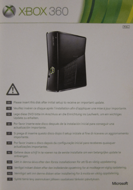 XBOX Update Disc - XBOX360 - Microsoft Xbox 360