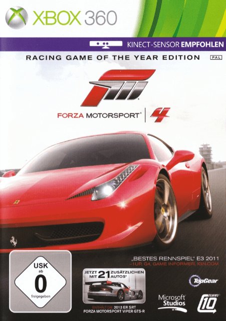 Forza Motorsport 4 - XBOX360 - Microsoft Xbox 360
