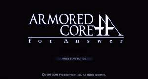 Armored Core: For Answer - XBOX360 - Microsoft Xbox 360 - Titles